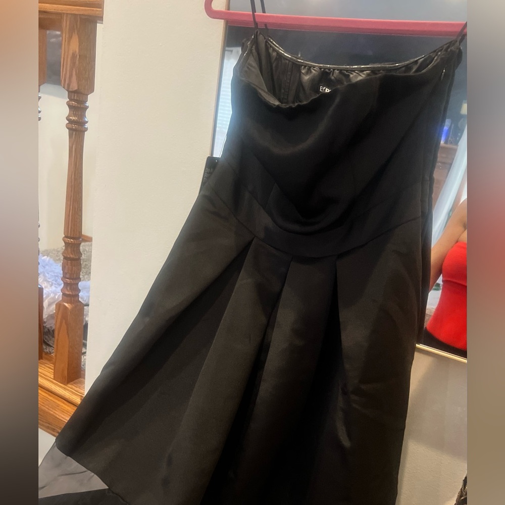 Express Black Pleated Dress
